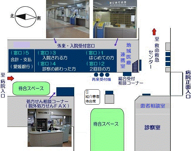 受付窓口等案内図 受付窓口等案内図イメージ