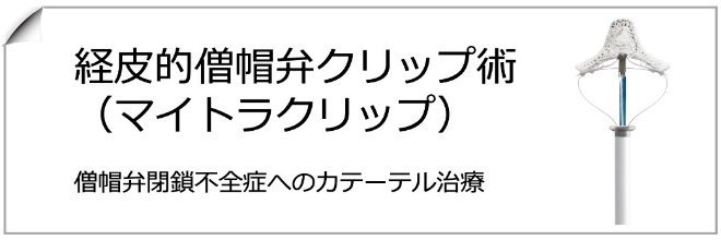 経皮的僧帽弁クリップ術(マイトラクリップ)