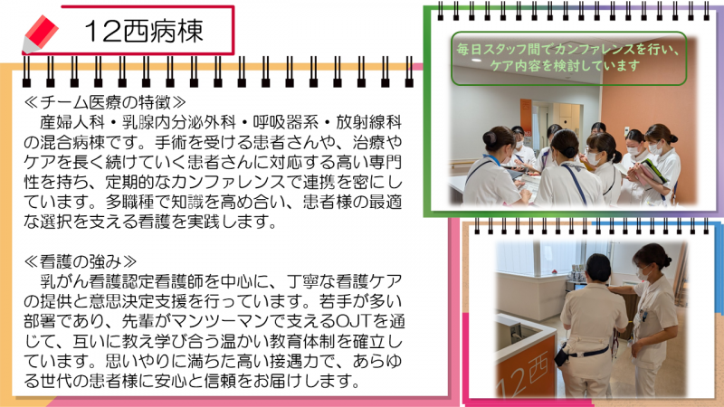 12西病棟の紹介