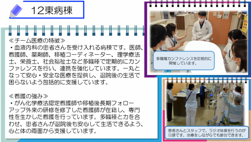 12東病棟の紹介