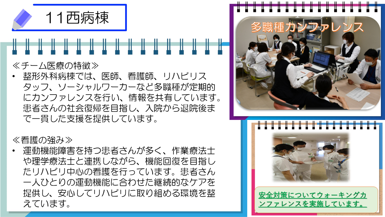 11西病棟の紹介