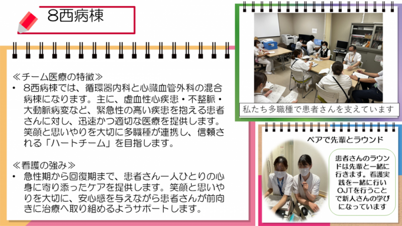 8西病棟の紹介